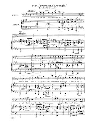 Elijah Lord God of Abraham (English) Key E-flat