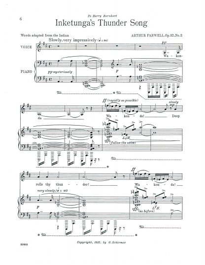Three Indian Songs Op. 32 e.