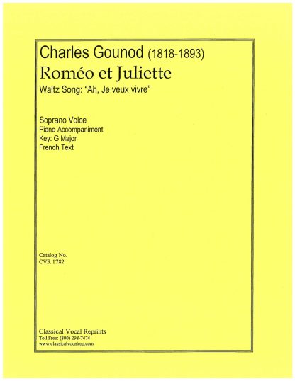 Romeo et Juliette Ah je veux vivre (Waltz Song) (G)