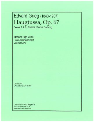 Op. 67 Books 1 & 2 Haugtussa (Mountain Maid) orig. languages