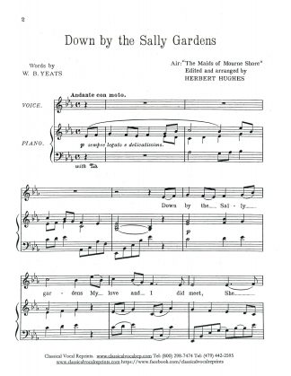 Down by the Sally Gardens (Eb)