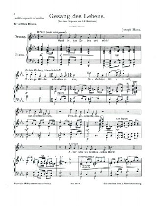 Gesang des Lebens (Aus dem Diogenes von O. E. Hartleben)