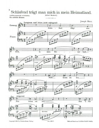 Schlafend tragt man mich in mein Heimatland (A. Mombert)