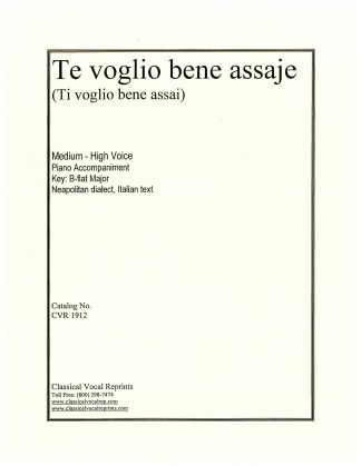 Te voglio bene assije (neapolitan dialect)