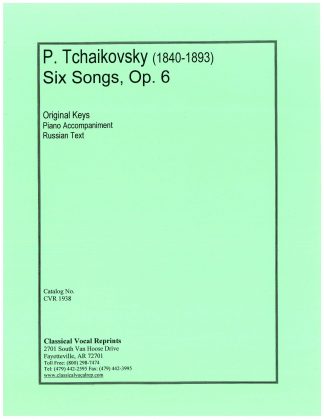 Op. 06 (Six Songs) Russian Text