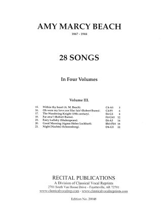 28 Songs, Volume 3  (Songs 15-21)