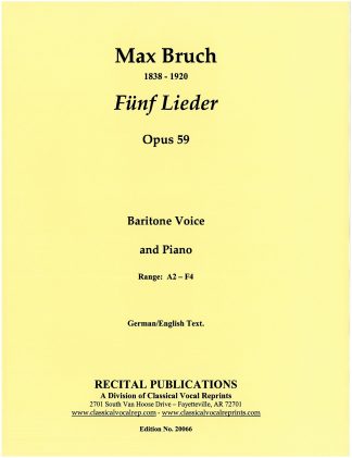 5 Lieder, Op. 59.
