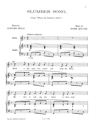 Slumber Song (From Where the Rainbow Ends) (C. Mills)