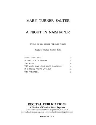 A Night in Naishapur (Nathan Haskell Dole)