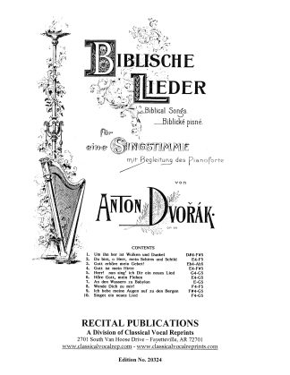 10 Biblische Lieder, Op. 99.
