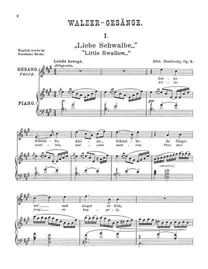6 Walzergesaenge, Op. 6.