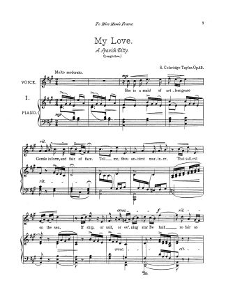 Southern Love Songs, Op. 12.