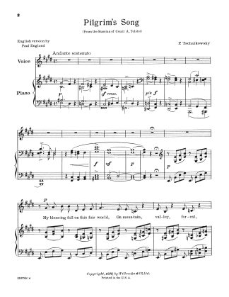 Pilgrim's Song My blessing fall.. Op. 47 #5 (E) e.