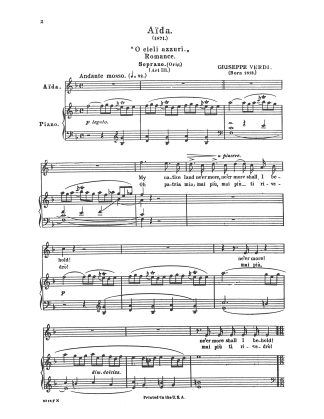 Aida O patria mia ...O cieli azzuri (F) e. i.