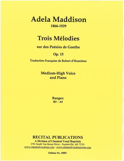3 Melodies, Op. 15.