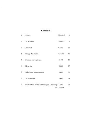 Neuf Melodies Choisies