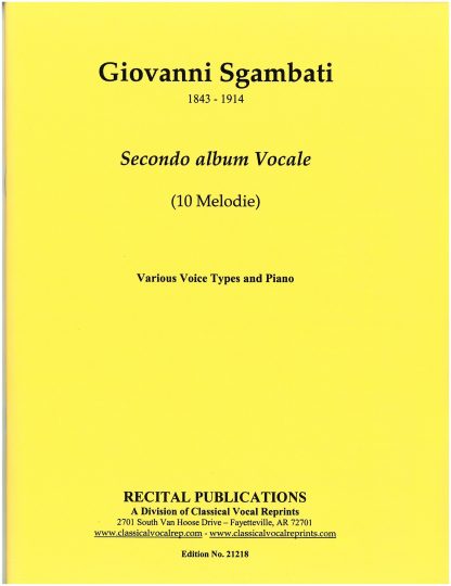 Secondo Album Vocale (10 Melodie)