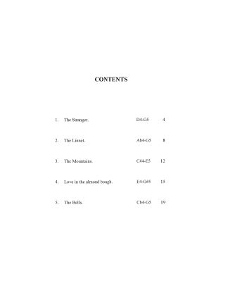 Five Songs (Walter de la Mare)