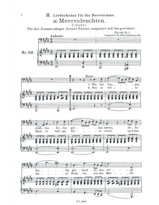 Liederkranz fuer Bass Op. 145 g.
