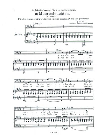 Liederkranz fuer Bass Op. 145 g.