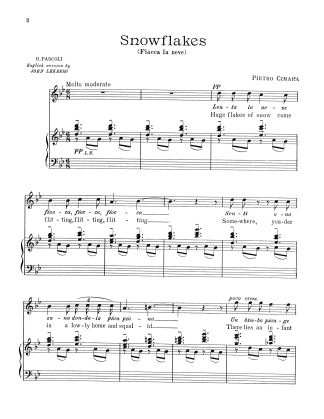 Fiocca la neve - Key g minor