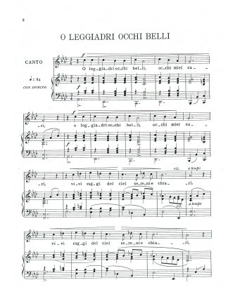 O leggiadri occhi belli (arr. Parisotti)
