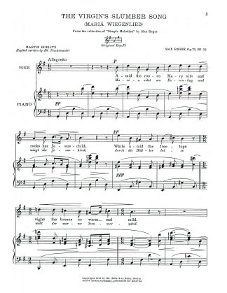 Maria Wiegenlied (Virgin's Slumber-Song) (G) e. g.