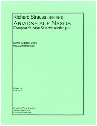 Ariadne auf Naxos (Composer's Aria) Sein wir wieder