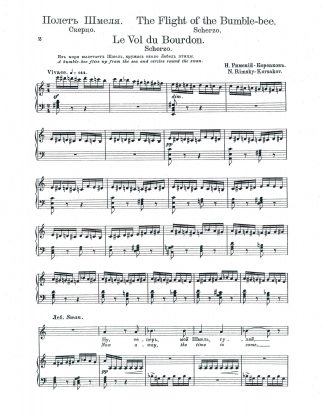 Tsar Saltan Flight of the Bumble Bee (Aria of the Swan) Russian, English Text