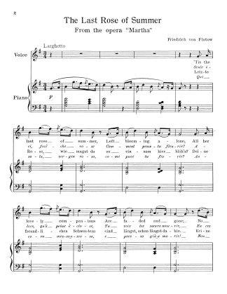 Martha Last Rose of Summer (G) e. f. g. i.