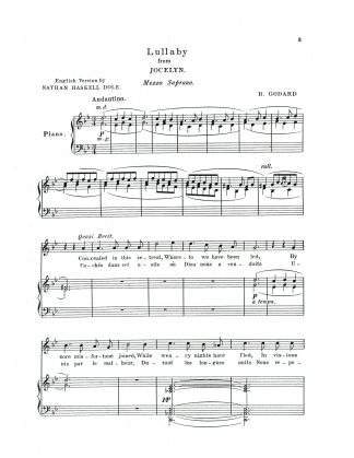Jocelyn Lullaby (g) e. f.