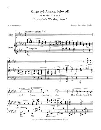 Onaway! Awake beloved! (Hiawatha's Wedding Feast) (Gb)