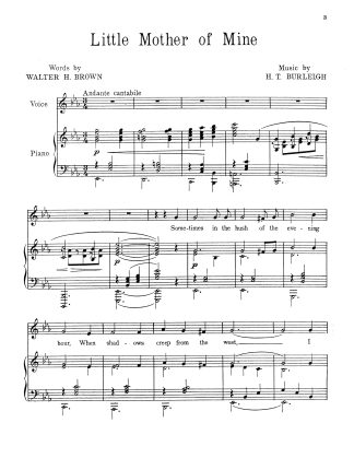 Little Mother of Mine (Eb)