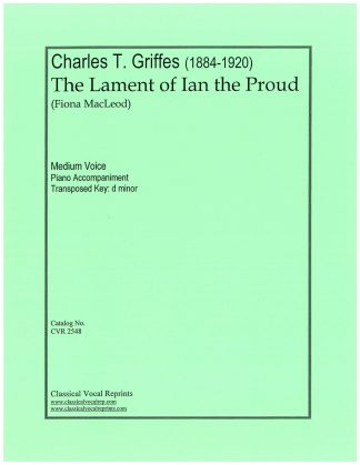 The Lament of Ian the Proud (d) lower key High Note F#