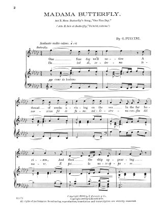 Madama Butterfly Un bel di, vedremo (Gb) orig.