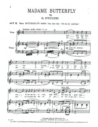 Madama Butterfly Un bel di vedremo (F)