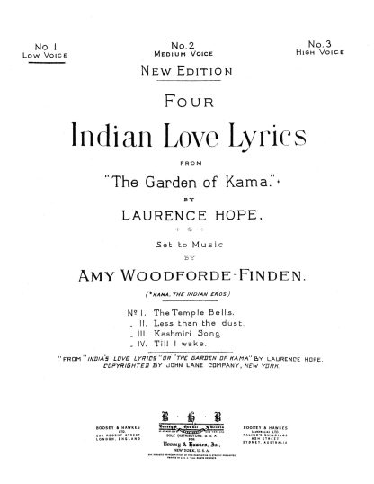 Four Indian Love Lyrics (Hope)