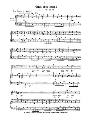 Alcina Ah! mio cor! (complete) FS w/pno reduction