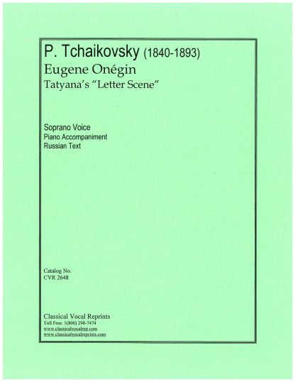 Eugene Onegin Letter Scene (Tatyana) r.