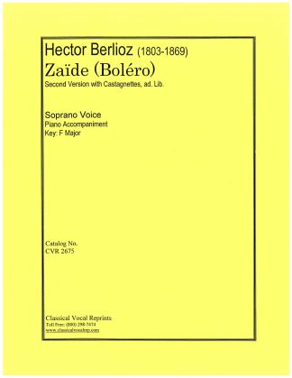 Zaide (Bolero){2nd version w/castagnetts} f. g. e.