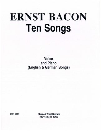Ten Songs (Early 1928) German and English