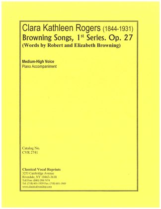 Browning Songs (1st Series Op. 27)