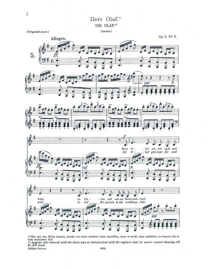 Herr Oluf Op. 2 No. 2 (Herder) (orig. in e)