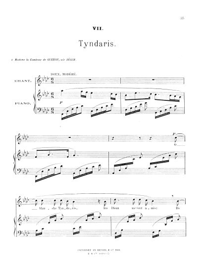 Tyndaris (Etudes Latines No. 7) Key F minor