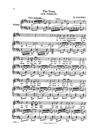 Die Forelle (B Major) e. g.