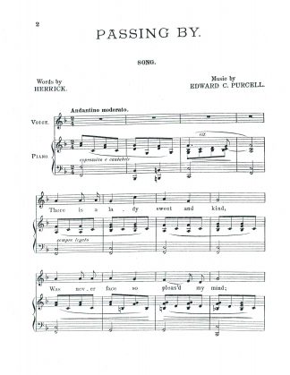 Passing By (F) (Ashdown) Words by Robert Herrick