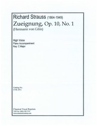 Zueignung Op. 10 No. 1 (C) g.