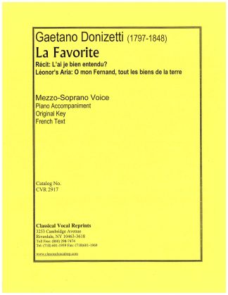 La Favorite O mon Fernand (French Text)