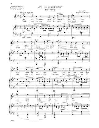 Er ist gekommen (Rueckert) (Bb) g. e.