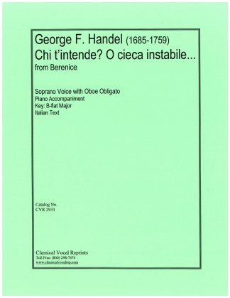 Berenice Chi t'intende?..O cieca instabile w/ Oboe